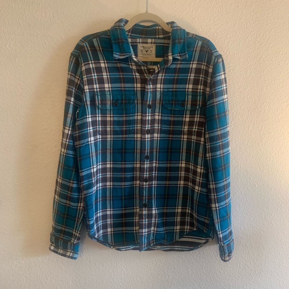 American Eagle Flannel Button Down- Women’s Medium